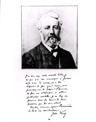 Porträtt av Jules Verne (1828-1905) (Woodburytype)
